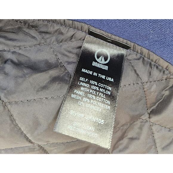 Unknwn Flannel Jacket Mens Large Blue Plaid Full Zip Quilted Shacket Street Work - Picture 8 of 11